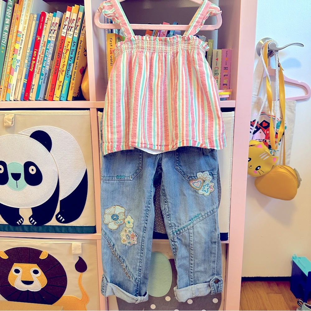 Baby Gap Tank Top & Cat Moss Jeans - outfit bundle